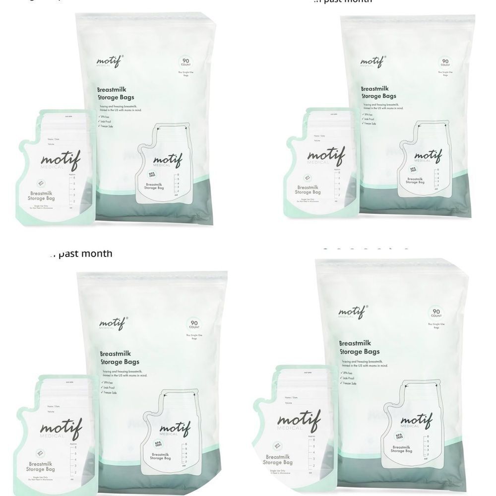 4️⃣Motif Breast Milk Storage Bags (4x90Ct )breast milk Medical Bags,6oz, 360 Ct